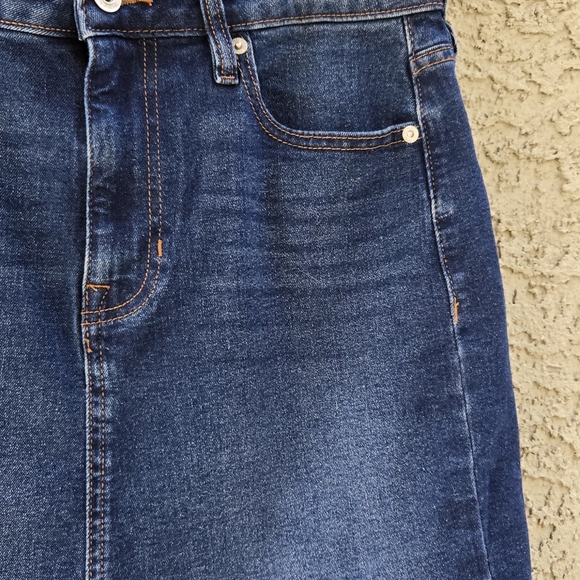 DKNY Dark Denim Mini Skirt - Picture 5 of 8